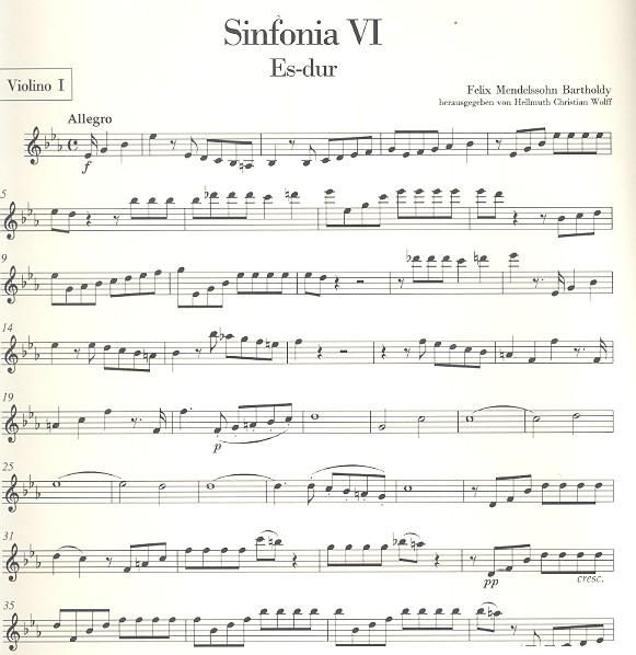 Mendelssohn F. VI Sinfonia Es dur - komplet głosów-102251