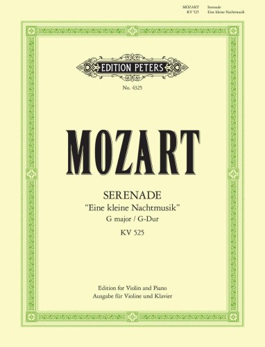 MOZART Wolfgang Amadeus: Eine kleine Nachtmusik-fur Violine und Piano-serenade; K 525-100097