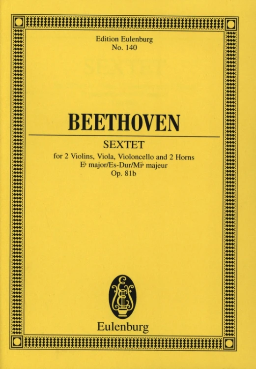 Beethoven: Sextet Es-dur op. 81b - minipartytura-107935
