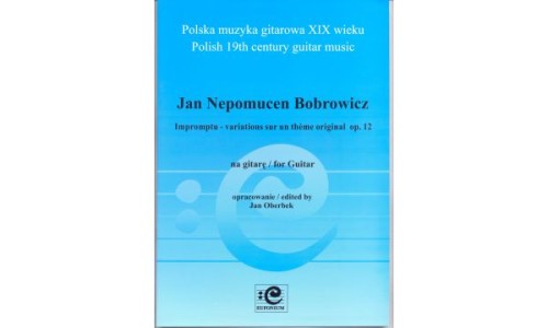 Bobrowicz Jan Nepomucen: Impromptu - variations sur un theme original op. 12 pour guitar-110036