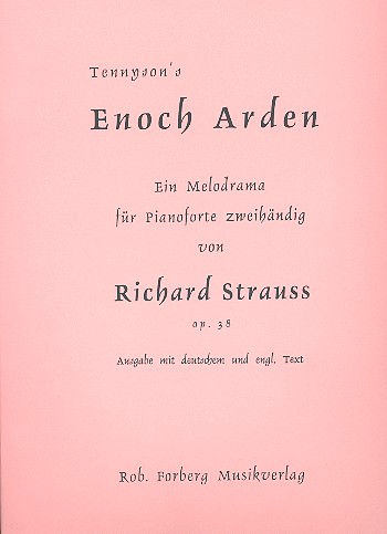 Strauss, Richard: Enoch Arden op.38 : Melodram für Sprecher und Klavier Klavierauszug (Klavierstimme)-100035