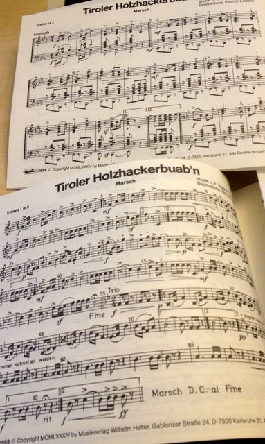 Wagner, Joseph, Franz: Unter dem doppeladler op. 159 und Tiroler Holzhackerbaub'n na orkiestrę marszową, partytura i głosy-102264