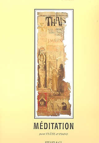 MASSENET J.: Meditation du Thais na flet i fortepian-107966