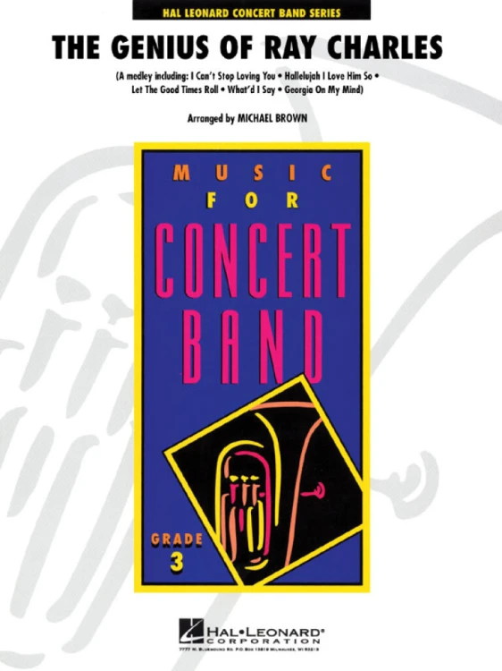THE GENIUS OF RAY CHARLES [Ray Charles/arr. Michael Brown] - SET for Concert Band-110395