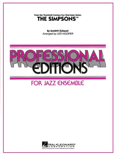 THE SIMPSONS, Danny Elfman, arr. Les Hooper SET for Jazz Ensemble-110406