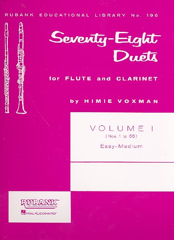 Voxman Himie: 78 Duets vol.1 (Nos.1-55): na flet i clarnet (partytura)-107933