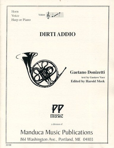 Donizetti G.: Dirti Addio for horn, voce and piano-110028