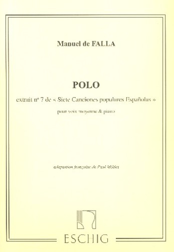 Falla, Manuel de: 7 Chansons Populairesespagnoles, No. 7: POLO na głos średni-102458