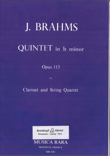 Brahms Johannes: kwintet b-moll na klarnet i kwartet smyczkowy op. 115-107938
