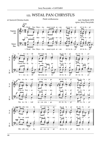 MUZO CANTABO - tom II - zbiór pieśni chóralnych na trzy i czterogłosowy chór mieszany a cappella - Jerzy Paczyński-102386