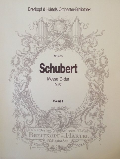 Schubert, Franz: MESSE G-DUR NR.2 D167 : na chór i orkiestrę CELLO/BASS-116343