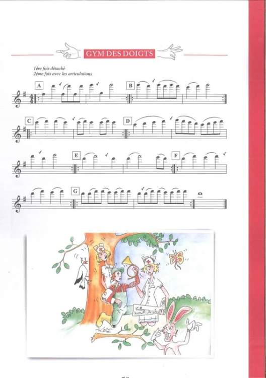 Sarrien-Perrier Annick: La 2eme Methode du Tout Petit Flute,  (Szkoła Gry na flecie poprzecznym cz. 2)-101641