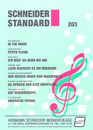 Schneider Standard Band 203: Fuer Gesang und Klavier-110013