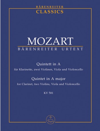Mozart Wolfgang  Amadeus: Quintett in A  KV 581: kwintet klarnetowy: mała partytura studencka-102261