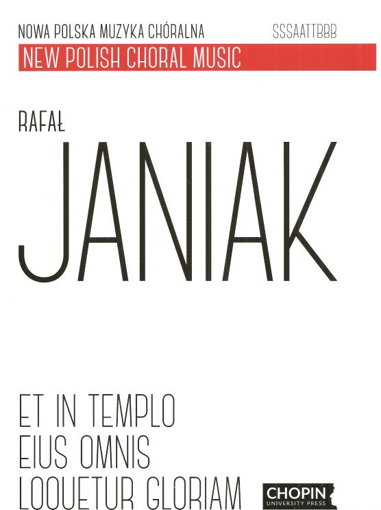 Janiak Rafał, Et in templo eius omnis loquetur gloriam-102334
