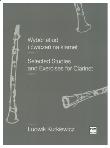 Kurkiewicz Ludwik, Wybór etiud i ćwiczeń na klarnet z. 1-111112