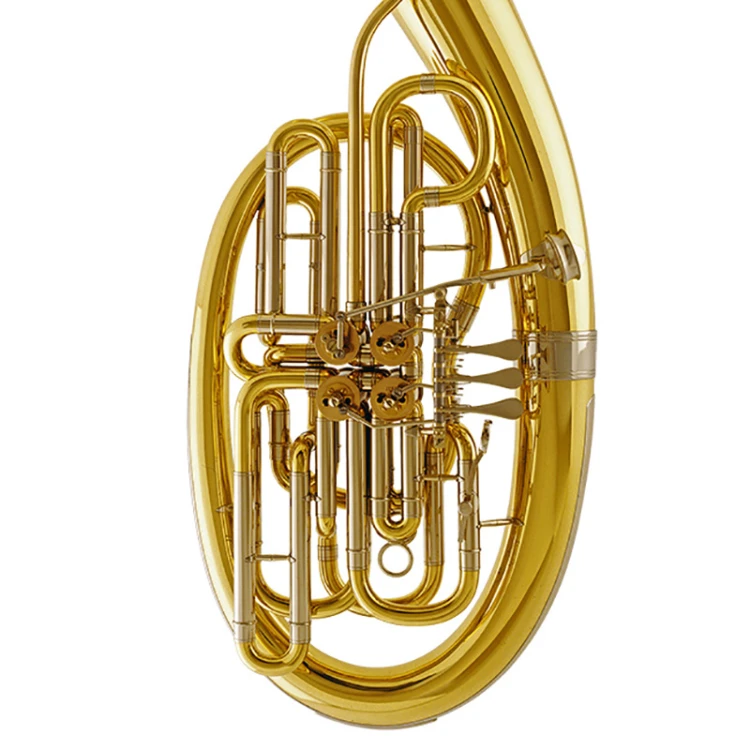 GEBR. ALEXANDER tuba wagnerowska podwójna F/B model 110ML, żółty mosiądz, lakierowana-118714