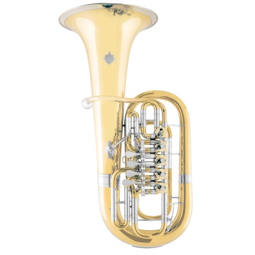 GEBR. ALEXANDER tuba barytonowa B model 151GL-5V, 5-cio wentylowa, gold brass, lakierowana-118719