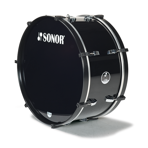 SONOR 24" x 10" Comfort Line, basowy bęben marszowy, czarny-113915